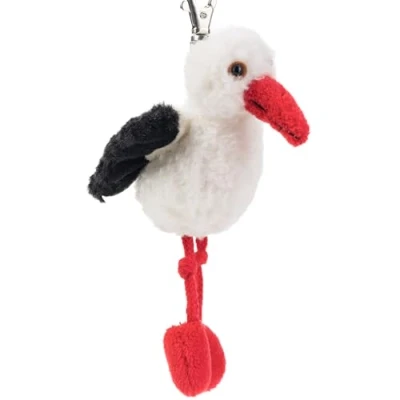 Abbildung von Schaffer Knuddel mich! 0207 Plüsch Schlüsselanhänger Storch Dudu, Weiß