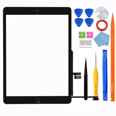 Abbildung von JPUNG Digitizer for iPad 7 8 Display Touchscreen Ersatz Bildschirm, 10.2 Inch 2019/2020, 7. Gen/8. Gen A2197 A2198 A2200 A2270 A2428 A2429 A2430, mit Home Button+Toolset