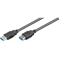 Abbildung von Goobay 93999 Super USB 3.0 Kabel Verlängerung / Verlängerungskabel für Geräte mit Anschluss Datenübertragung 5 Gbit/s Dreifach geschirmt 3m
