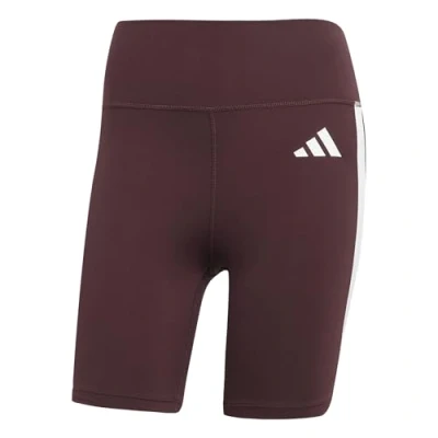 Abbildung von adidas Performance Optime Essentials 3STRIPES Short Leggings Tights, Damen, Größe: XSx5&quot;, Aurora ruby/white