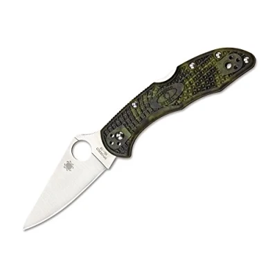 Abbildung von Spyderco Delica Zome Taschenmesser Grün, Klingenlänge: 7,4 cm, 01SP921