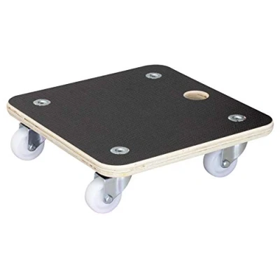 Abbildung von WAGNER Pflanzenroller Maxigrip 29 x 8,5 cm I Kübelroller f. Außenbereich + Innenbereich Transportroller aus FSC® Schichtholz Tragkraft 200 kg Made in DE 20135001