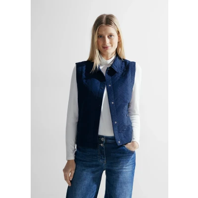 Abbildung von Cecil Jacquard Weste, Damen, Größe: XL, Blau