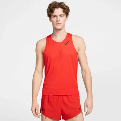 Abbildung von Nike Performance M Dfadv Aroswft Singlet Top, Herren, Größe: Medium, Light crimson black