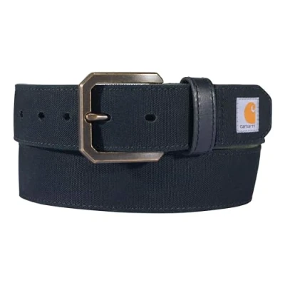 Abbildung von Carhartt Lässige robuste Herren Gürtel, erhältlich in verschiedenen Stilen, Farben und Größen, Canvas Ente (schwarz), 32