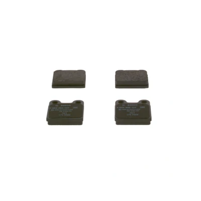 Abbildung von Bosch BP493 Bremsbeläge Hinterachse ECE R90 Zertifizierung vier pro Set