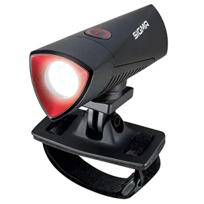 Abbildung von SIGMA SPORT Unisex Erwachsene LED helmlampe 2022044905 Helmlampe, Schwarz, Einheitsgröße