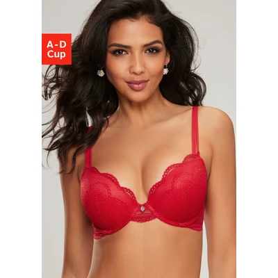Abbildung von LASCANA Push up BH &quot;Kira&quot;, mit extravagantem Bänderdetail an den Trägern, Dessous