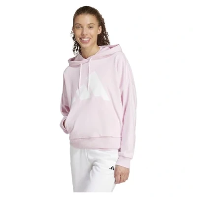 Abbildung von adidas Damen Essentials Big Logo French Terry Loose Hoodie, Clear pink/White, S