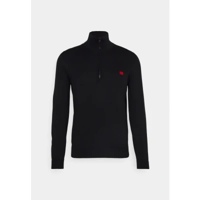 Abbildung von HUGO SAN Quintus Strickpullover, Herren, Größe: Large, Black