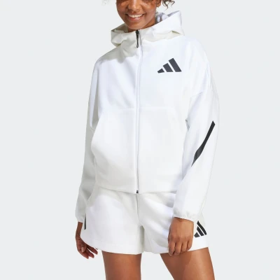 Abbildung von adidas Sportswear Kapuzenpullover, Damen, Größe: Medium, White