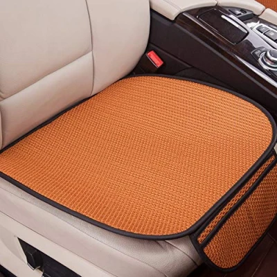 Abbildung von GLITZFAS Auto Sitzauflage Autositzauflage Universal Sommer Autositzbezug Vordersitz Rücksitz Kissen (Vordersitz,Orange)