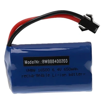Abbildung von vhbw Akku für Modellbau z.B. Racing Car, Helikopter, Flugzeug (650mAh, 6,4V, Li Ion, 54 x 32 27 mm)