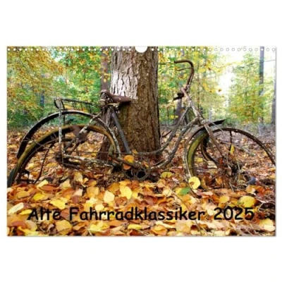Abbildung von Alte Fahrradklassiker 2025 (Wandkalender DIN A3 quer), CALVENDO Monatskalender