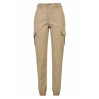 Abbildung von Urban Classics HIGH Waist Cargohose, Damen, Größe: 26, Softtaupe