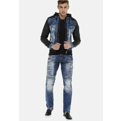 Abbildung von Cipo &amp; Baxx Jeansjacke, Herren, Größe: XXL, Blau