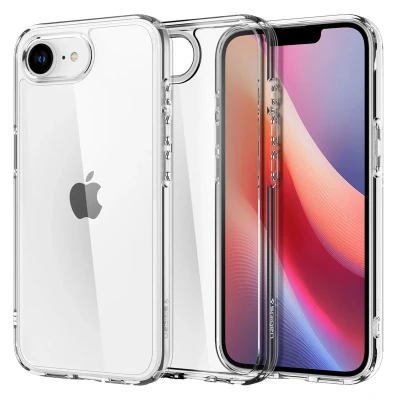 Abbildung von Spigen iPhone 16e Hülle [Anti Vergilbung] Ultra Hybrid Handyhülle Case Transparent Durchsichtig Dünn Slim Crystal Clear