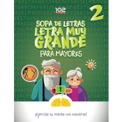 Abbildung von Sopa de Letras 2 Letra Muy Grande para Mayores Ejercite su Mente con Nosotros: Crucigramas Abuelos en Español Libro Pasatiempos Adultos Spanish Crossword Puzzles