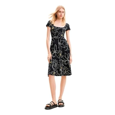 Abbildung von Desigual Margaritis VEST Strickkleid, Damen, Größe: Medium, Black