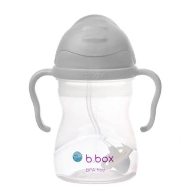 Abbildung von b.box Trinkflasche mit Strohhalm 240 ml, grau