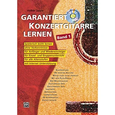 Abbildung von Garantiert Konzertgitarre lernen: Spielerisch leicht lernen ohne Vorkenntnisse für Anfänger und Wiedereinsteiger, Einzel Gruppenunterricht, alle Altersstufen. Mit Internet Unterstützung