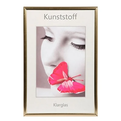 Abbildung von Ideal Dokument Bilderrahmen 21x29,7 DIN A4 Urkunde Meisterbrief Zeugniss Zertifikate: Farbe: Gold o. Aufsteller Glas