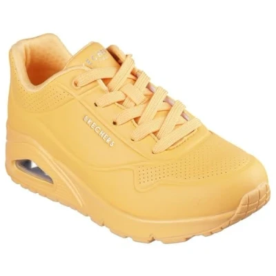 Abbildung von Skechers Damen Womens UNO Stand on Air Sneaker, Orange/Abendrot im Zickzackmuster (Sunset Chevron), 39 EU