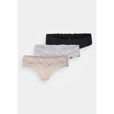 Abbildung von Lascana Vivance 3 PACK String, Damen, Größe: 44/46, Nude/black/white