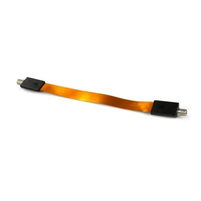 Abbildung von com four® SAT Kabel extrem Flache Fensterdurchführung Flexible 17,5 cm Standard Koaxial Kabel, F Buchse Fenster Adapter für SAT, DVB T in HD Qualität (26.5cm 01 Stück)