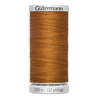 Abbildung von Gütermann Garn M782 Extra stark Nähgarn Polyester 100m Nähmaschinengarn für alle beanspruchten Nähte (448 hellbraun)