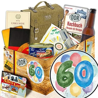 Abbildung von 60. Geburtstag/Ostalgie Box/Geschenke zum für Männer/NVA Geschenkset