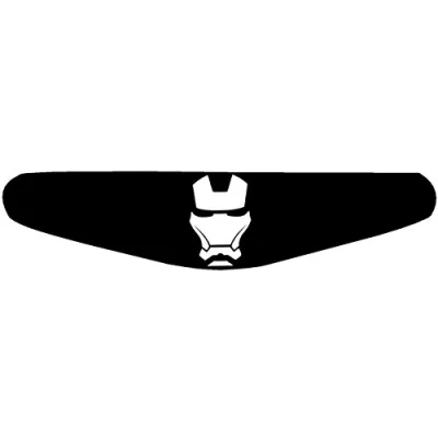 Abbildung von Decus Shop Play Station PS4 Lightbar Sticker Aufkleber Ironman (schwarz)