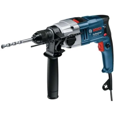 Abbildung von Bosch Professional Schlagbohrmaschine GSB 18 2 RE (inkl. Tiefenanschlag 210 mm, Zusatzhandgriff, Zahnkranzbohrfutter 13mm, im Handwerkerkoffer)