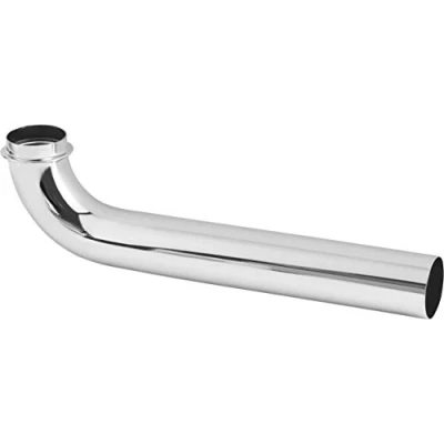 Abbildung von Cornat Abgangsrohr 90 1 1/4 Zoll x 32 mm 220 Länge zur Verbindung des Abwasseranschlusses Metall verchromt Pflegeleicht &amp; korrosionsbeständig / TEC318104