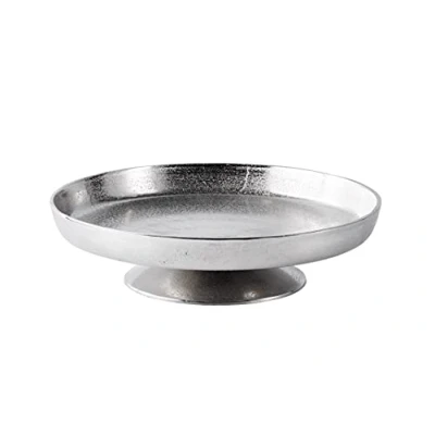 Abbildung von MichaelNoll Dekoschale Schale Dekoration Silber Moderne Metall Tischdeko 40 cm