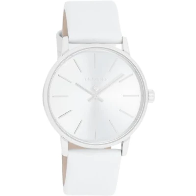 Abbildung von Oozoo Quarzuhr Damen Armbanduhr Timepieces Analog, (Analoguhr), Damenuhr rund, mittel (ca. 36mm) Lederarmband, Fashion Style