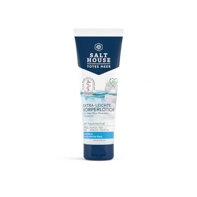 Abbildung von Salthouse Totes Meer Therapie Extraleichte Körperlotion, feuchtigkeitsspendend dank Hyaluronsäure und Urea, für geschmeidige Haut, 250ml