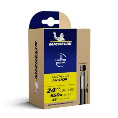 Abbildung von Michelin Uni Airstop Fahrradschlauch, schwarz, 24x1,5 &lt; &gt; 1,85, 804145