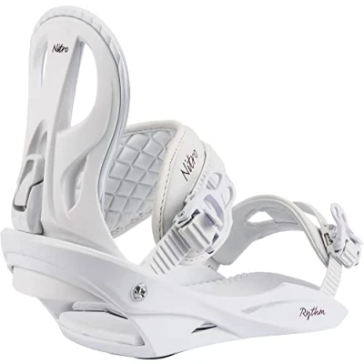 Abbildung von Nitro Damen Rythm All Mountain Freestyle Günstig Snowboardbindung, white plum, M EU