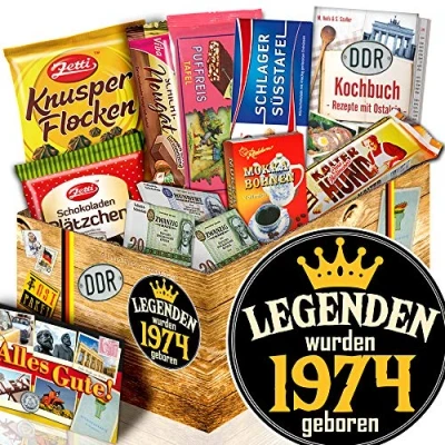 Abbildung von Legenden 1974 / Geschenke 50. Geburtstag/Ost Set Schokolade