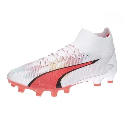 Abbildung von Puma Ultra PRO FG/AG Fußballschuh Nocken, Herren, Größe: 40, White/black/fire orchid Schuhe