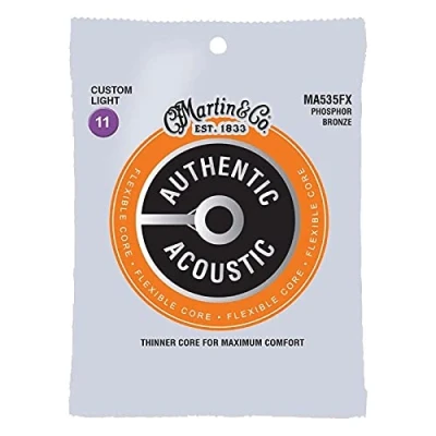 Abbildung von Martin MA535FX Saitensatz Phosphor Bronze Flexible Core Custom Light 11 52