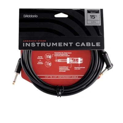 Abbildung von D&#039;Addario PW AMSGRA 15 Planet Waves American Stage Premium Instrumenten Kabel, gewinkelt 3,81m