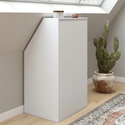 Abbildung von IDMarket Hängeschrank 2 türig TOMI 60 x 50 70/110 cm weiß