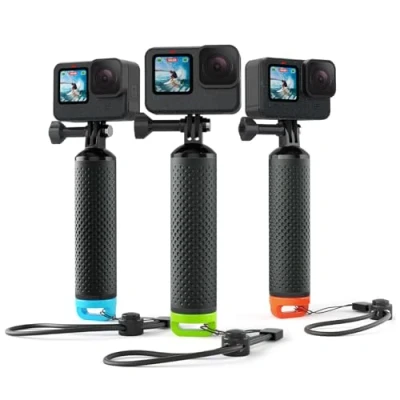 Abbildung von Sametop Schwimmender Handgriff Wasserdicht Handler Kompatibel mit GoPro Hero 13, 12, 11, 10, 9, 8, 7, 6, 5, 4, Session, 3+, 3, 2, 1, (2018), Fusion, Max Kameras (Grün)