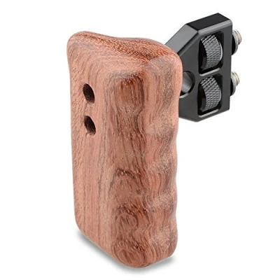 Abbildung von CAMVATE DSLR Holz Griff für Rechts Grip Halterung for DV Video Rig Cage Schulterstativ (Rechte Hand)