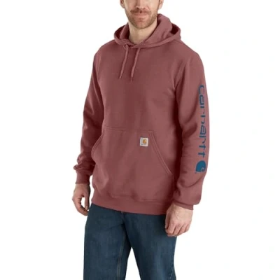 Abbildung von Carhartt, Herren, Weites, mittelschweres Sweatshirt mit Logo Grafik auf dem Ärmel, Apfelbutter Heather, XS