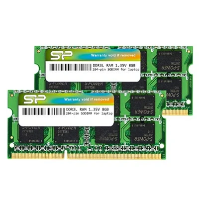 Abbildung von Silicon Power Laptop Speichermodul (16 GB (2 x 8 GB), DDR3, 1600 MHz (PC3 12800), 240 polig, CL11, 1,35 V, SODIMM, niedrige Spannung und energiesparend)