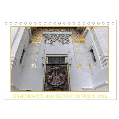 Abbildung von Jugendstil Baukunst in Wien (Tischkalender 2025 DIN A5 quer), CALVENDO Monatskalender