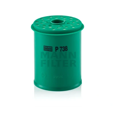 Abbildung von MANN FILTER P 738 x Kraftstofffilter mit Dichtung PEUGEOT: 406 Limousine, Kombi, 806, CITROËN: Xantia Schrägheck, Evasion, XM II Schrägheck